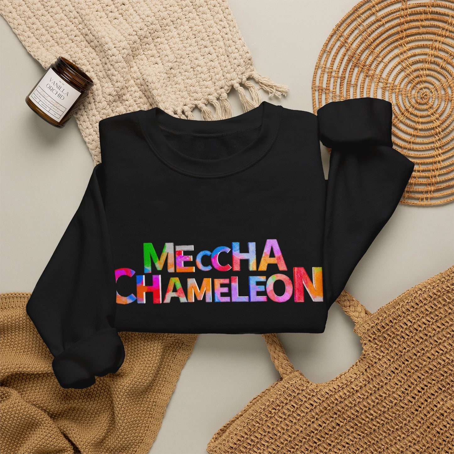 Meccha Chameleon Logo Black Sweatshirt
