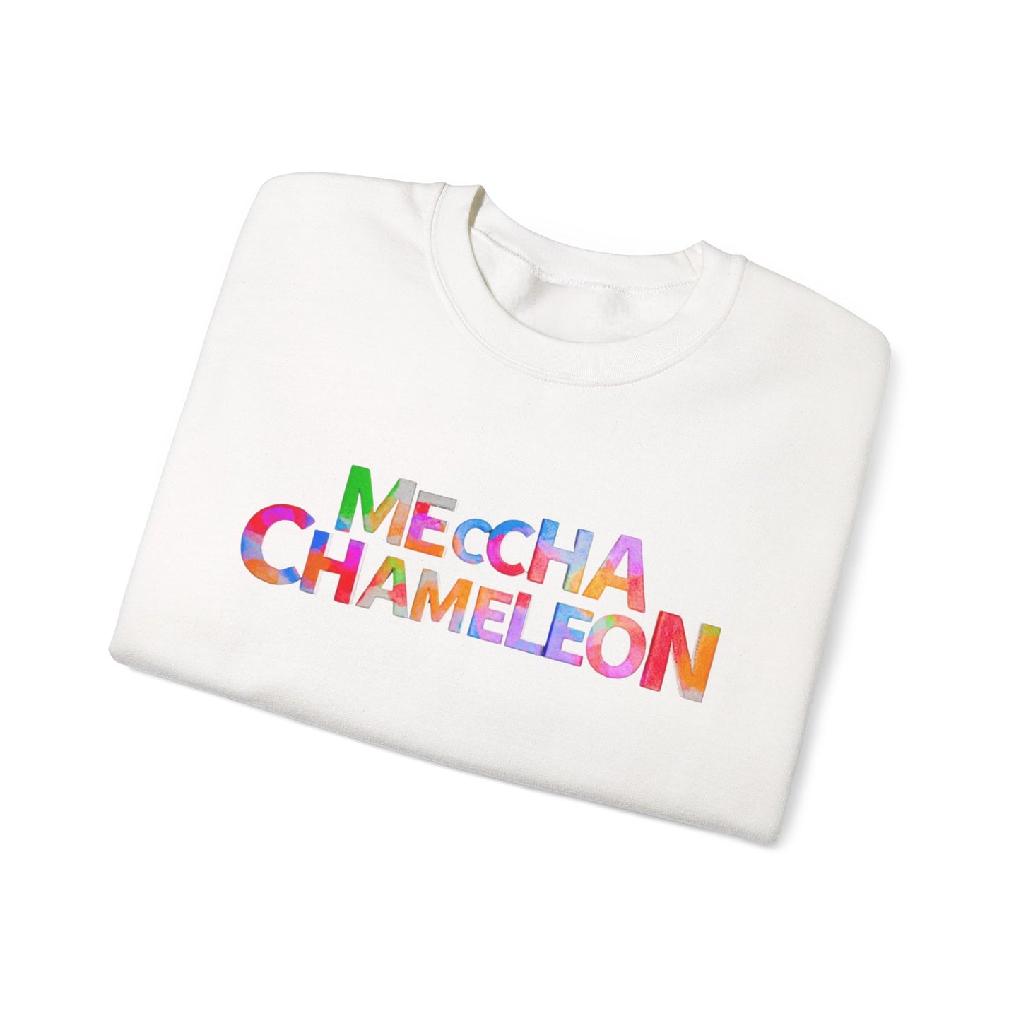 Meccha Chameleon Logo White Sweatshirt
