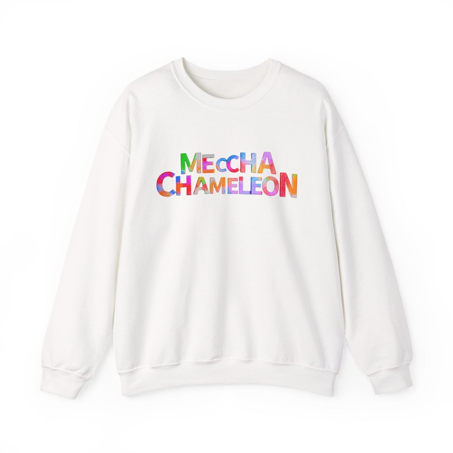 Meccha Chameleon Logo White Sweatshirt