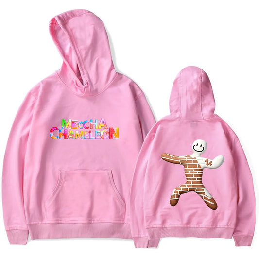 MECCHA CHAMELEON Double Print Pink Hoodie
