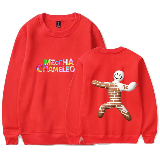 MECCHA CHAMELEON Double Print Red Sweatshirt