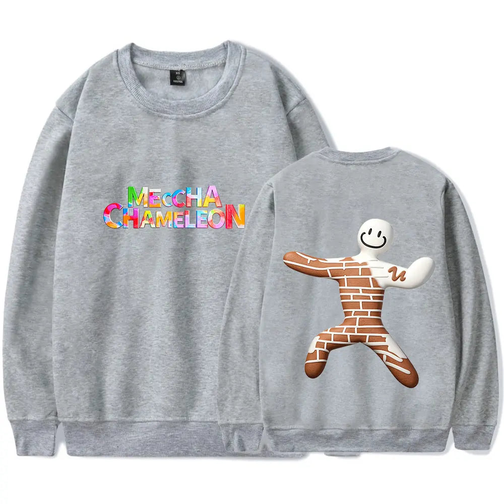 MECCHA CHAMELEON Double Print Gray Sweatshirt