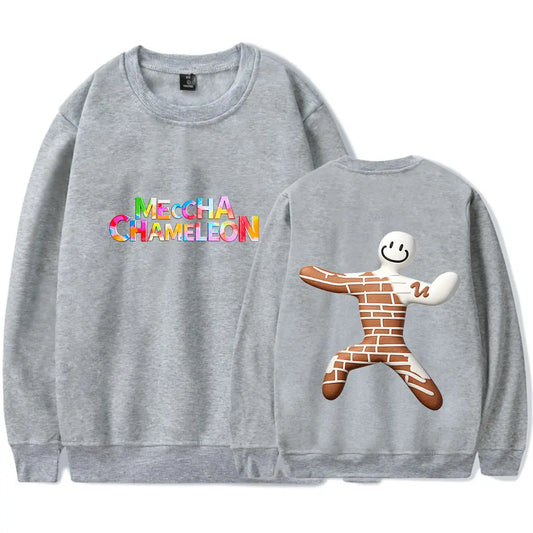 MECCHA CHAMELEON Double Print Gray Sweatshirt