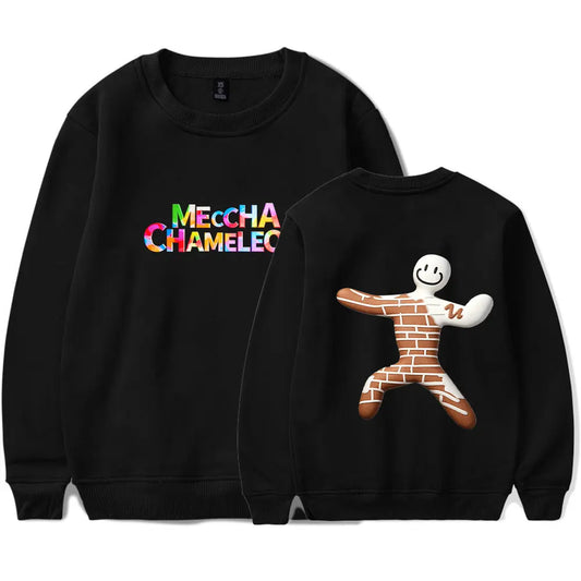 MECCHA CHAMELEON Double Print Black Sweatshirt