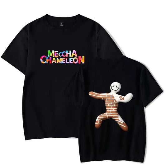 MECCHA CHAMELEON Double Print Black T-Shirt
