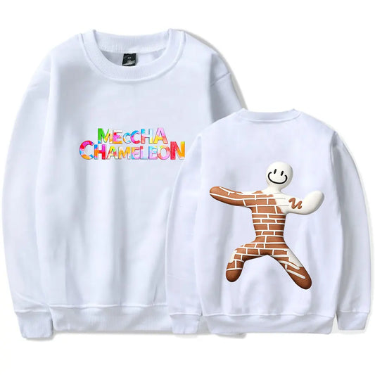 MECCHA CHAMELEON Double Print White Sweatshirt